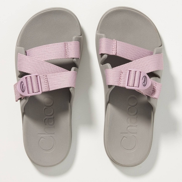 *SOLD* NEW Chaco Chillos Slide Solid Mauve  Womens SANDAL SIZE 8 Slide On - Picture 2 of 8